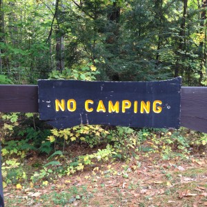 No Camping 2014