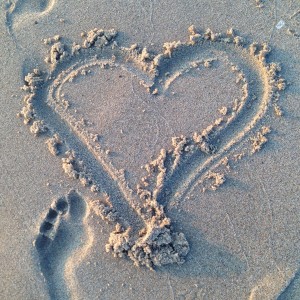 Heart in the Sand - Holland Michigan