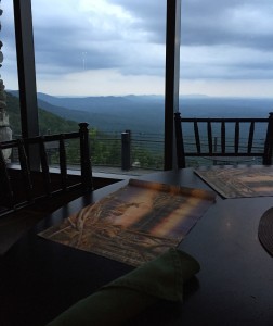 Dinner View Mount Cheaha State Park Alabama