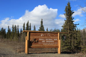 Denali National Park and Preserve Sign